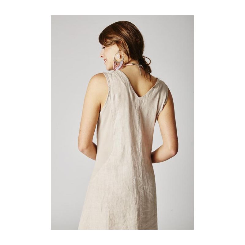 Linen Asymmetric Dress Madame's Port Linen Asymmetric Dress Madame's Port